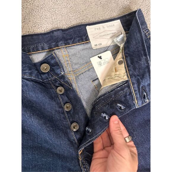 NEW Rag & Bone RB 10X Classic Straight Leg Tailored Workwear l Jeans 29 - Picture 4 of 9